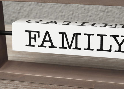 Rotating Wood Sign - Love Family Dream Home Decor
