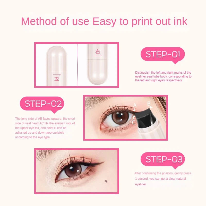 Lunaria Beauty™ 2-in-1 Wing Stamp Eyeliner