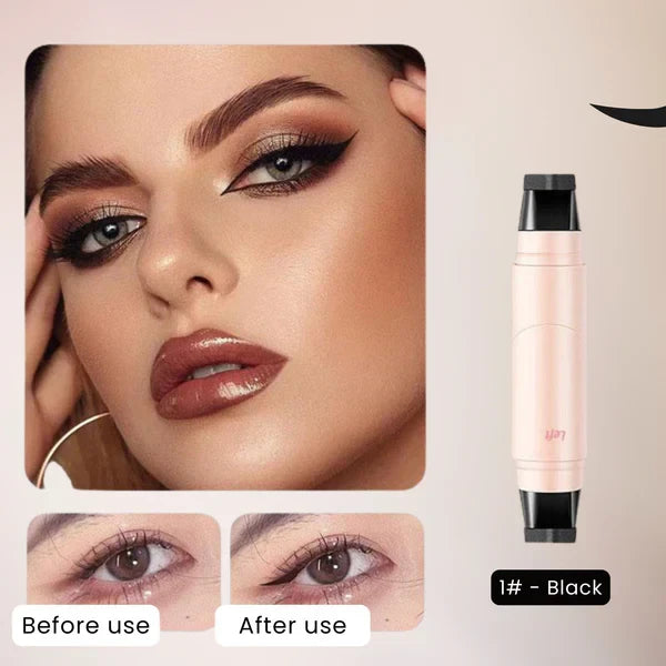 Lunaria Beauty™ 2-in-1 Wing Stamp Eyeliner