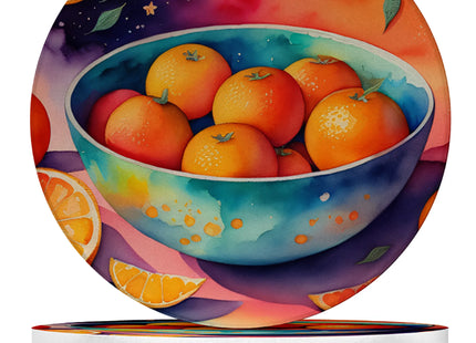 Fruit Design Sandstone Coasters Set of 4 – Absorbent Drink Coasters for Home