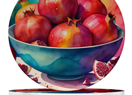 Fruit Design Sandstone Coasters Set of 4 – Absorbent Drink Coasters for Home