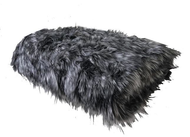 Grey Wolf Faux Fur Throw Blanket – Luxury Soft Plush