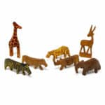Miniature Wood Safari Animals