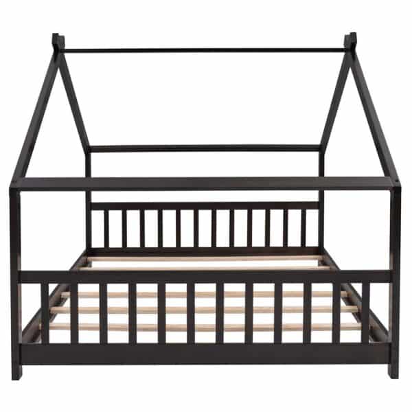 Kids Full Size House Wood Bed.