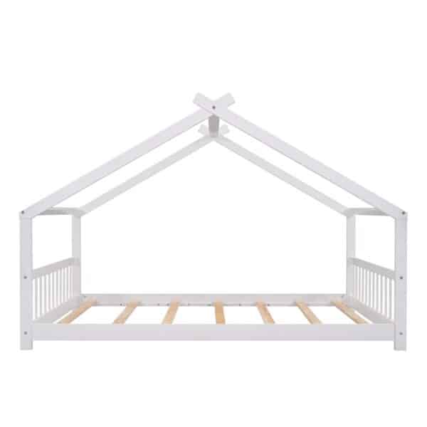 Kids Full Size House Wood Bed.
