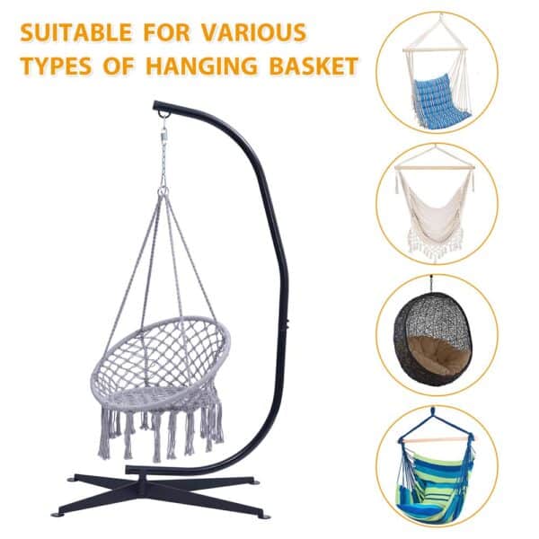 Porch Swing Metal Hammock Chair Stand