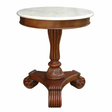 Bella Side Table W Marble Top