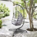 Indoor Outdoor Swing Egg Chair with Stand.