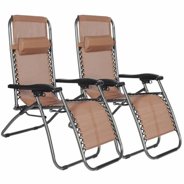Zero Gravity Reclining Lounge Patio Chairs