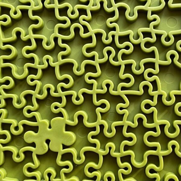 Jigsaw Design Emat Enrichment Licking Mat - Green