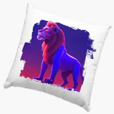 Cool Lion Art Design Square Pillow Cases - Lion Pillow Covers - Art Pillowcase