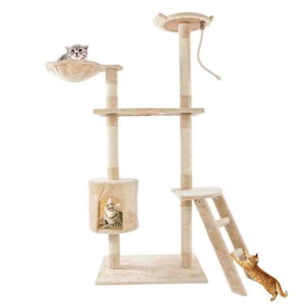 Ultimate Cat Tree House Climbing Tower: A Feline Paradise for Playful Adventures and Cozy Retreats