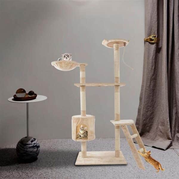 Ultimate Cat Tree House Climbing Tower: A Feline Paradise for Playful Adventures and Cozy Retreats