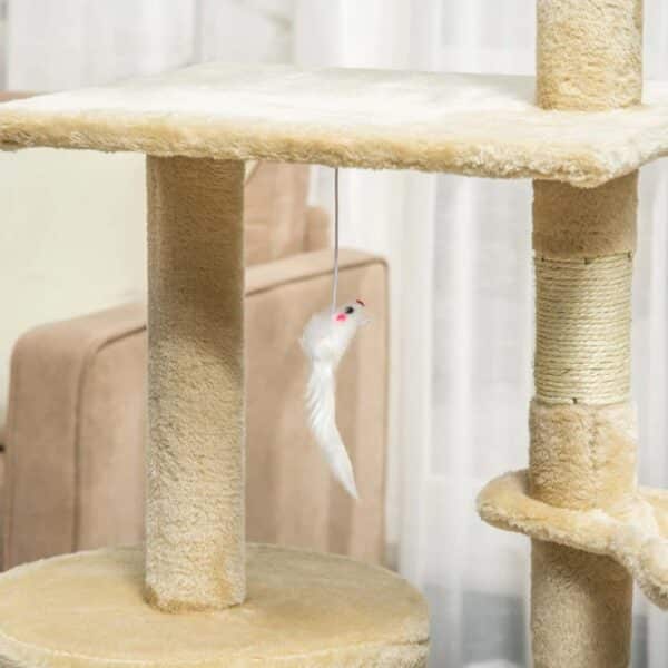 Living Room Pet Play Condo Scratching Posts Ladder For Cat Play Tree
