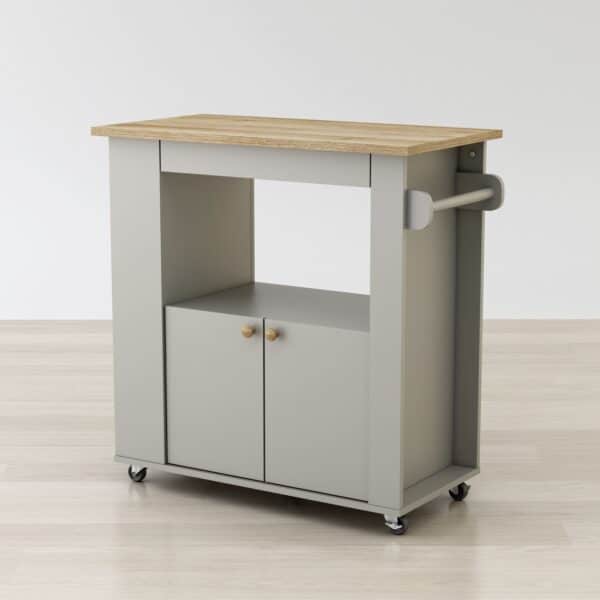 Rolling Culinary Companion: Portable Kitchen Cart with Wheels for Effortless Mobility and Extra Storage