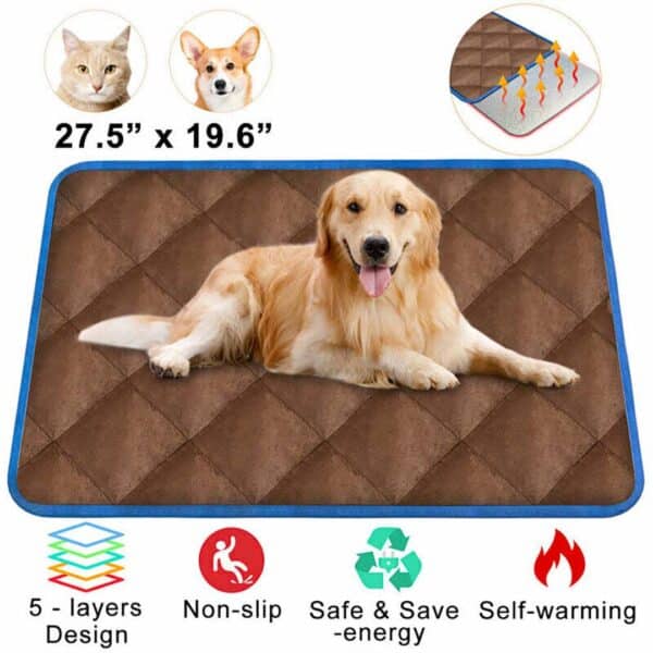 CozyPaws Multifunctional Self-Heating Thermal Bed for Dogs and Cats: Ultimate Comfort and Warmth