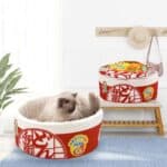 Cozy Comfort for Furry Friends: Pet Ramen Cushion Bed - Stylish, Soft, and Irresistibly Cute for Optimal Pet Relaxation