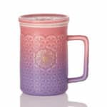 Indulge in Blissful Tea Moments: Flower of Life 3-in-1 Tea Mug with Infuser - A Perfect Blend of Style and Functionality