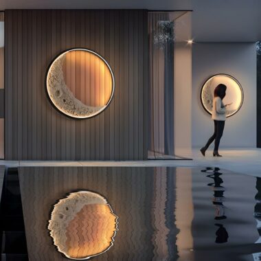 Luminous Lunar Delight: Illuminate Your Space with the Enchanting Glow of our 3D Moon Indoor & Outdoor Wall Lamp