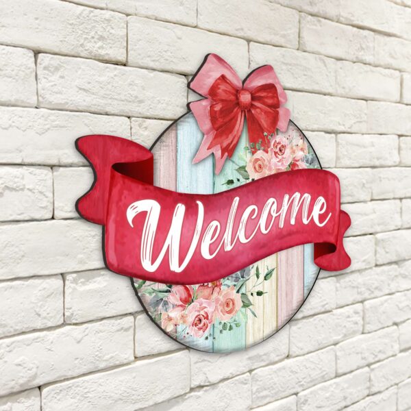 Personalized Front Door Welcome Sign - Add a Warm Greeting to Your Home | Customizable Entryway Decor for a Stylish Welcome | Handcrafted Door Sign
