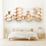 Versatile and Stylish Modular Shelving in Natural Finish - Transform Your Space with Customizable Storage Solutions