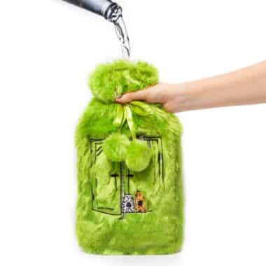 Stay Warm in Style with Biggdesign Cats Green Hot Water Bottle - Cozy and Chic